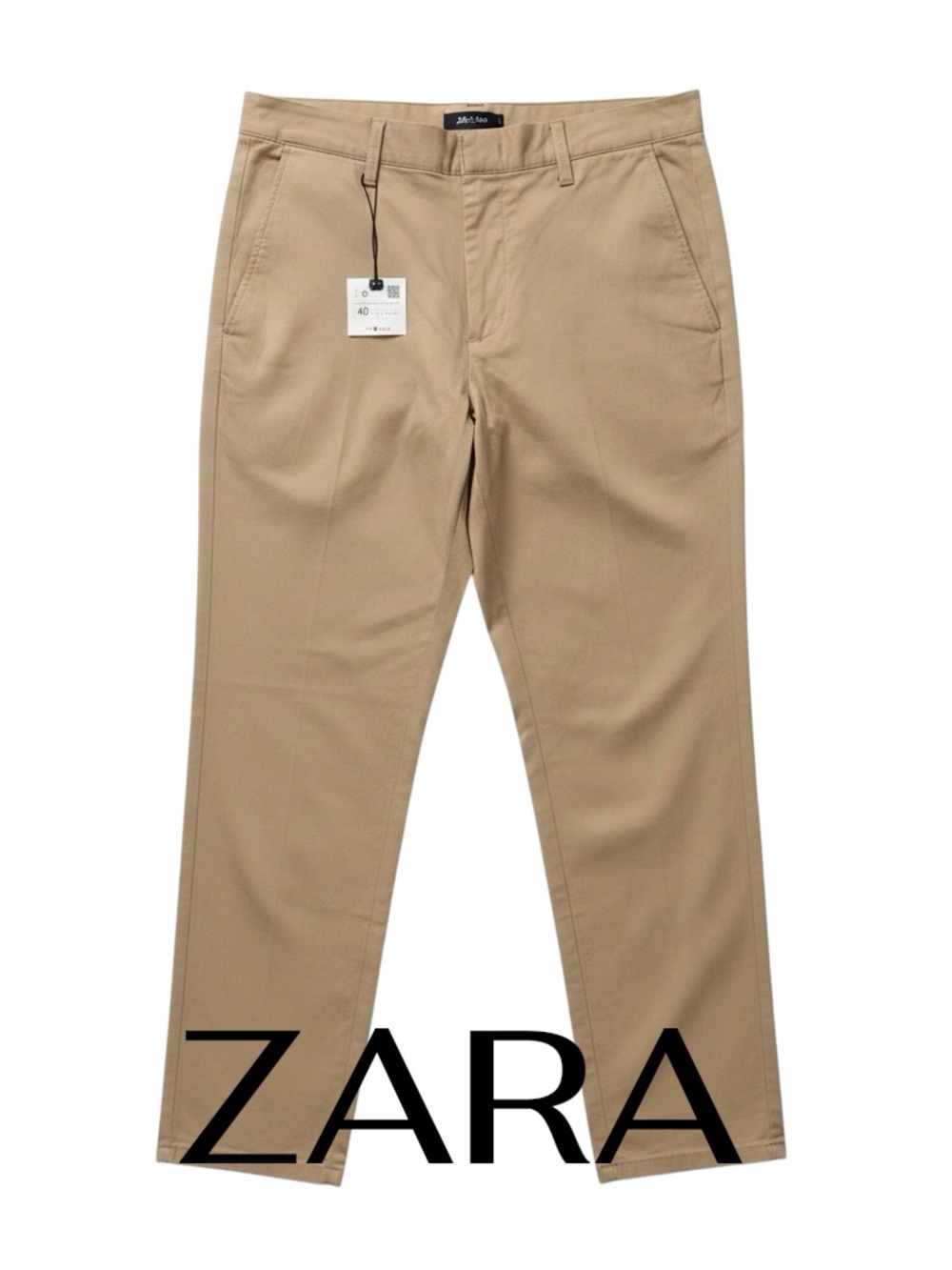 Zara Camel Tan 💯 Cotton Pants - New With Tags